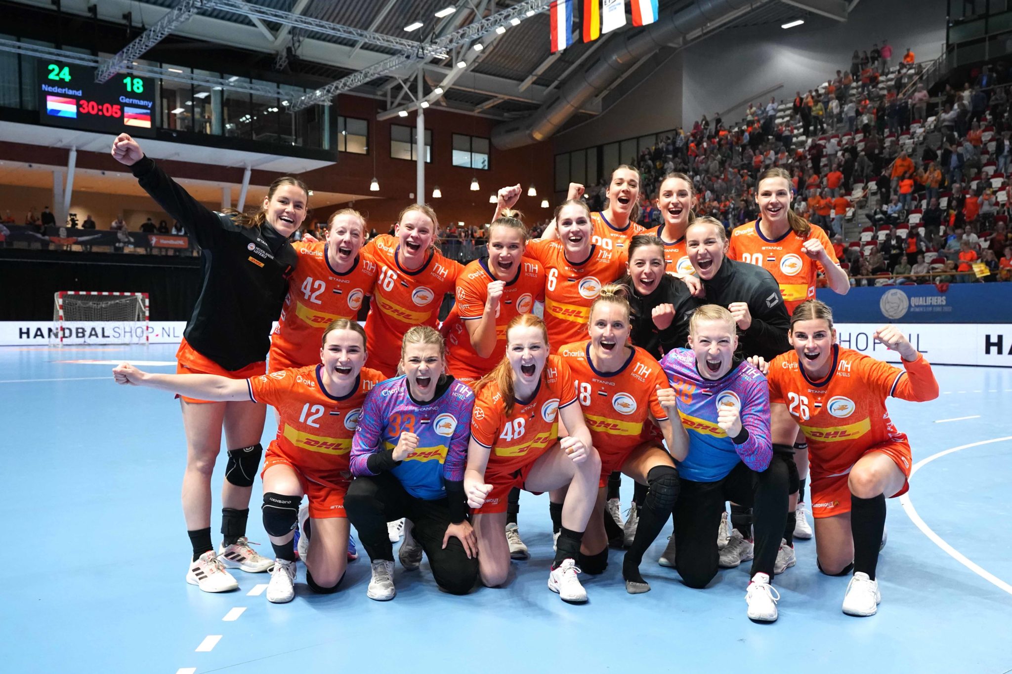 TeamNL Handbaldames Winnen Oefenwedstrijd Van Duitsland