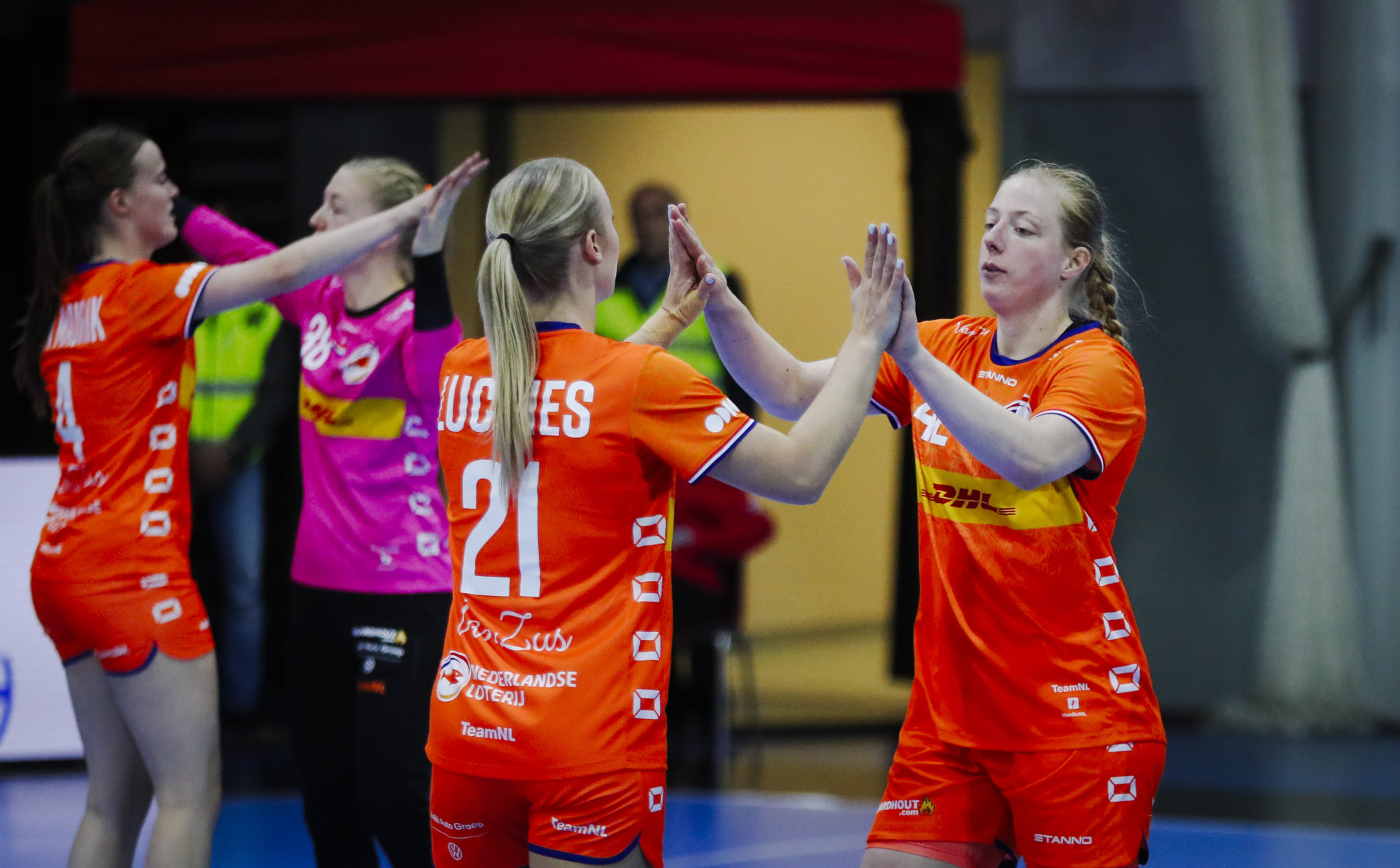 During The Women´s EHF Euro 2024 Qualifiers Group 3 Match Between Finland And Nederland At The Karjaa. Sport Hall On  14. October 2023.(Kalle Parkkinen/Newspix24)