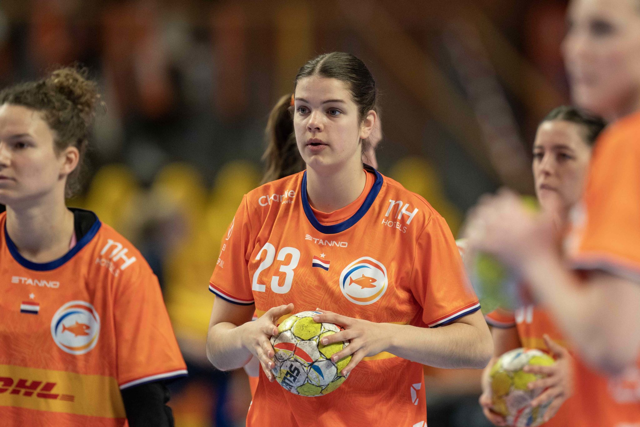 8-4-2023 HANDBAL:NEDERLAND-ZWEDEN:ALMERE
Oefenwedstrijd Dames Handbal Nederland - Zweden
Lois Van Vliet